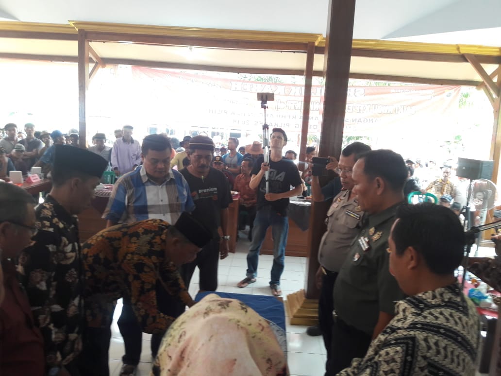 Danramil 04/Comal Hadiri Pengesahan  dan Penetapan DPT Pilkades