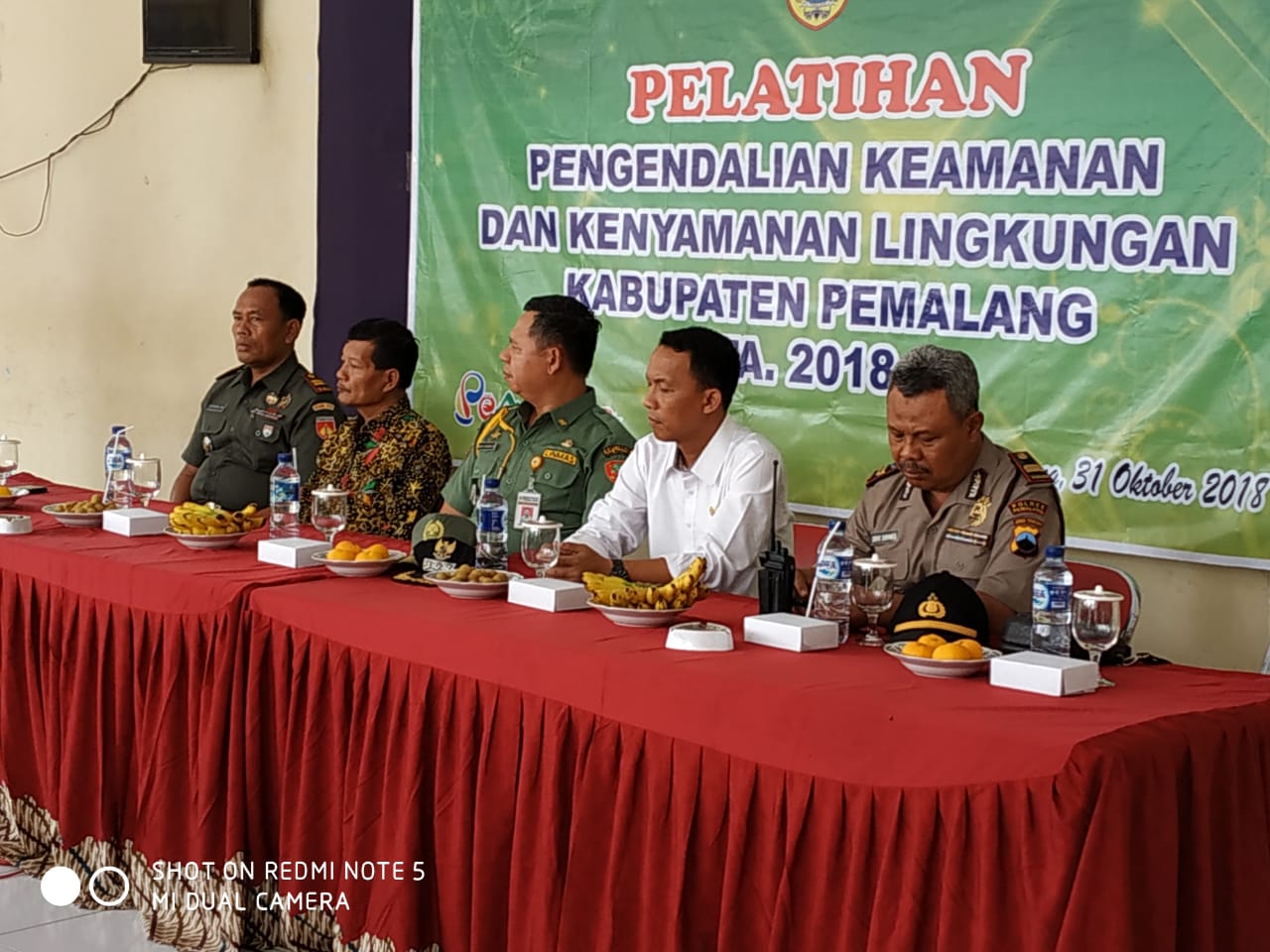 DANRAMIL 04/COMAL HADIRI UPACARA PEMBUKAAN PELATIHAN PENGENDALIAN KEAMANAN DAN KENYAMANAN LINGKUNGAN KAB. PEMALANG