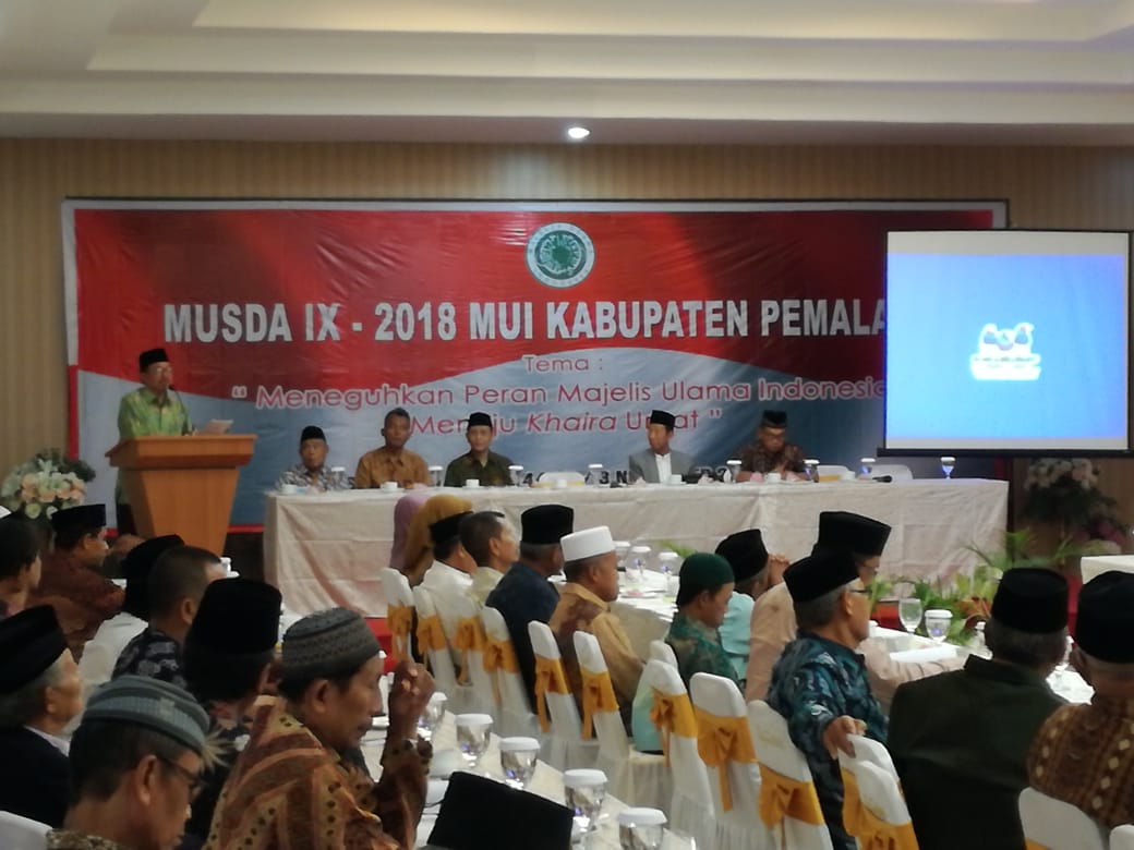 DAN UNITINTELDIM 0711/PEMALANG HADIRI MUSDA IX  MUI KAB PEMALANG TAHUN 2018