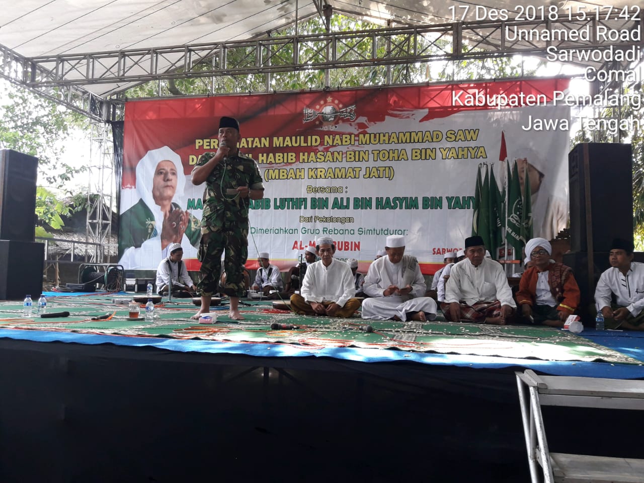 DANRAMIL 04/COMAL HADIRI  ACARA PERINGATAN MAULID NABI MUHAMMAD SAW DAN KHOUL HABIB HASAN BIN TOHA BIN YAHYA