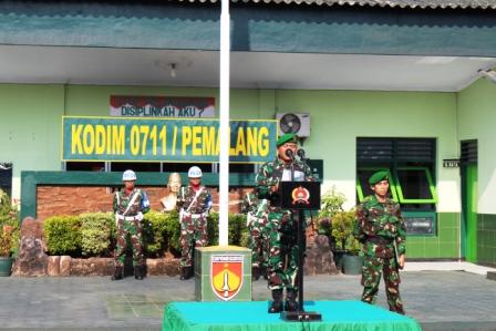 Dandim Pemalang Bacakan Amanat Peringatan Hari Kebangkitan Nasional yang Ke- 111