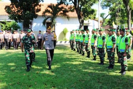 Apel Gabungan TNI-POLRI Pemalang Kesiapan Pengamanan Rekapitulasi Tingkat Nasional Pemilu 2019