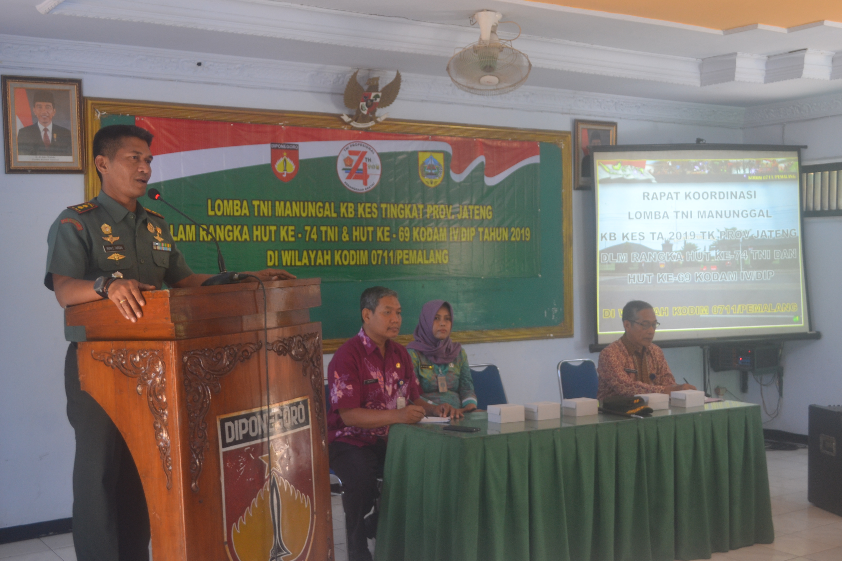 Kodim Pemalang Gelar Rapat Persiapan Lomba Tentara Manunggal KB dan Kesehatan (TMKK)