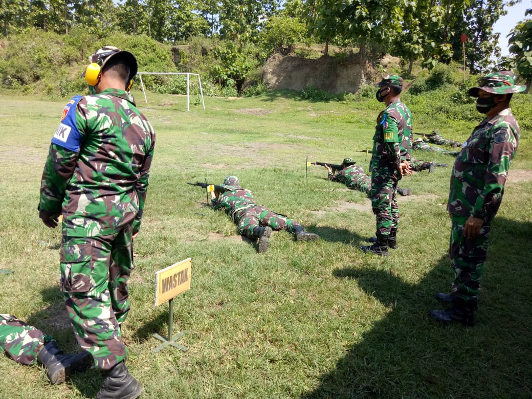 Kodim Pemalang Kembali Gelar Latihan Menembak Senjata Ringan Triwulan IV Ta. 2020