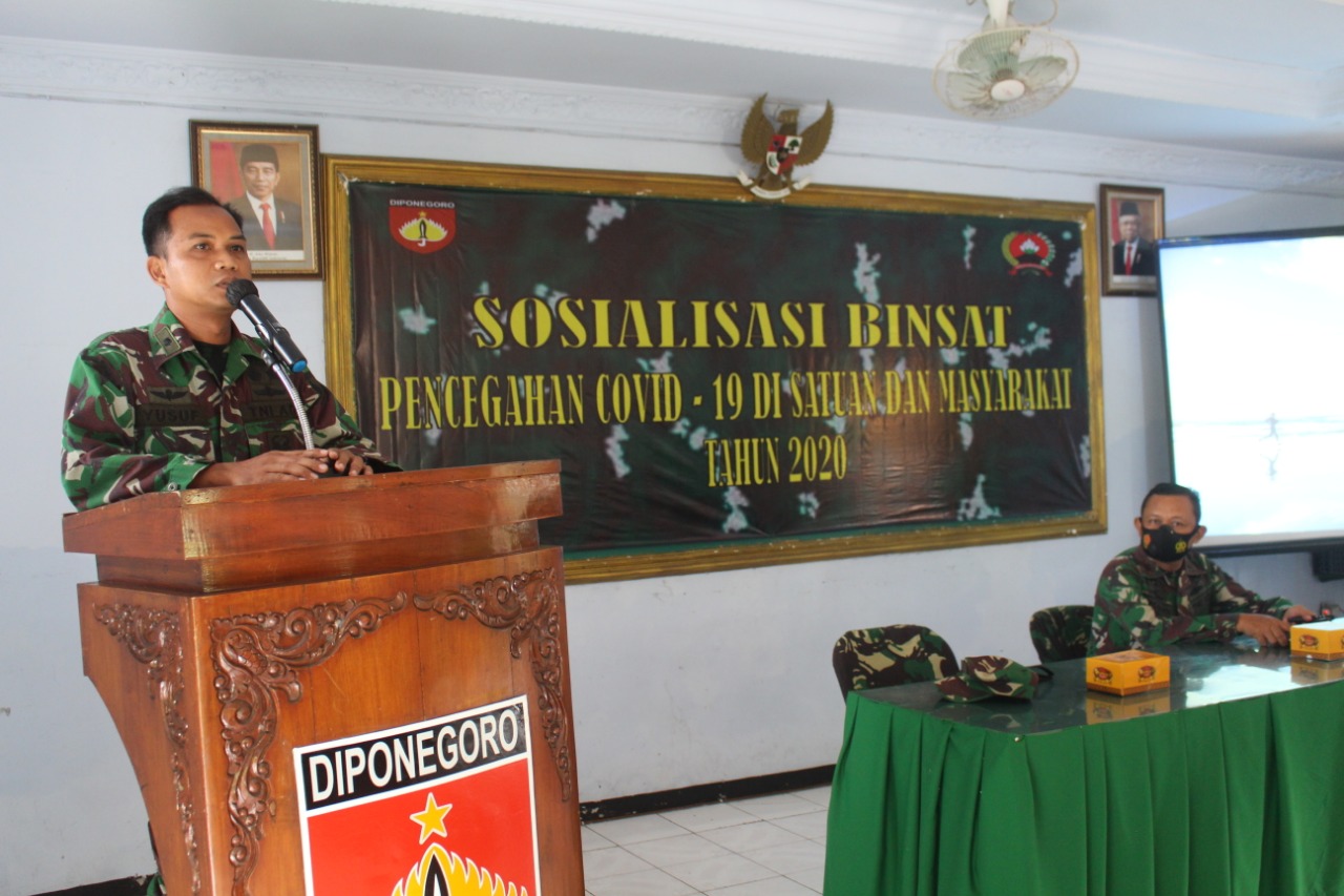 Sosialisasi Binsat Pencegahan Covid 19 di Satuan dan Masyarakat