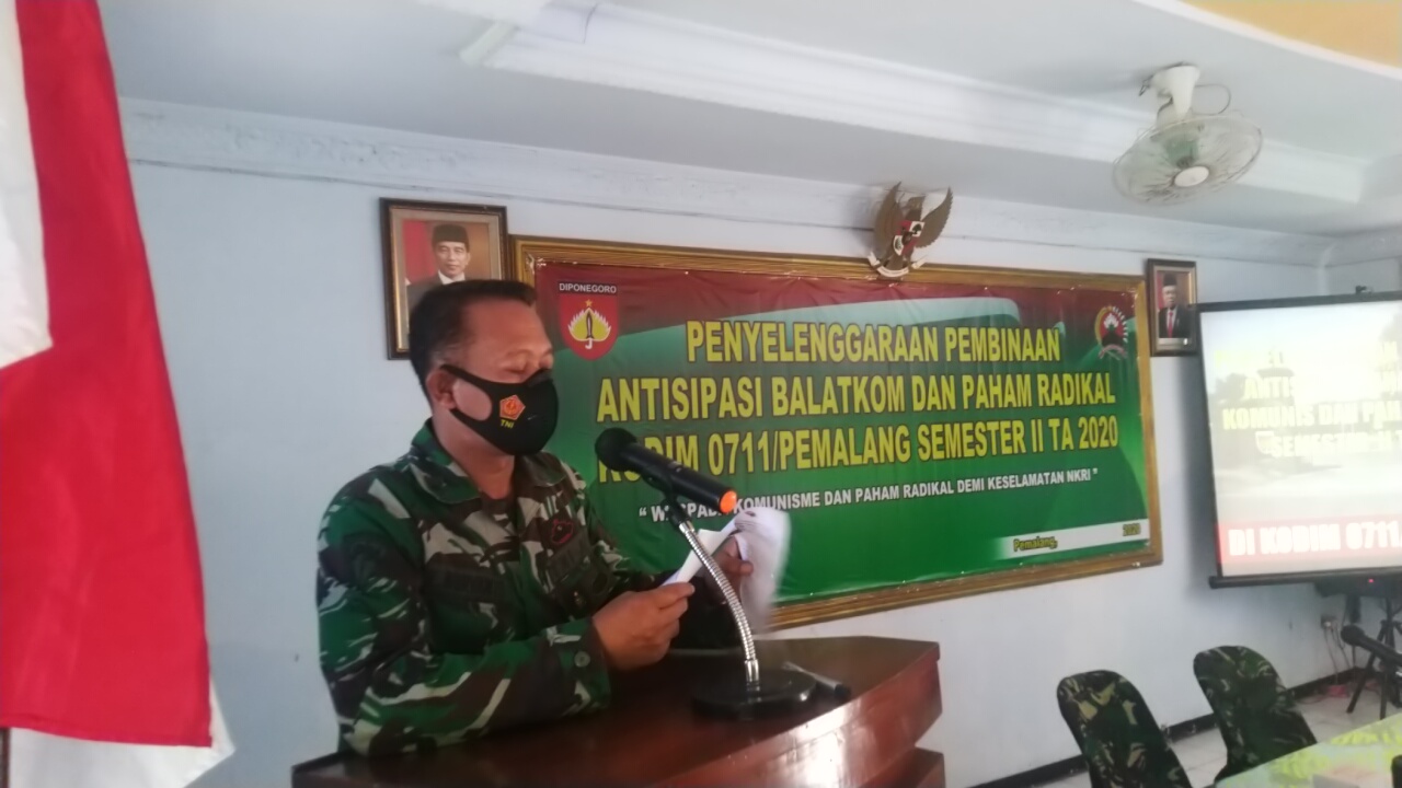 Kodim Pemalang Gelar Pembinaan Antisipasi Balatkom dan Paham Radikal