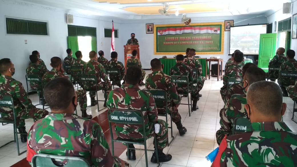 Kodim 0711/Pemalang Gelar Latihan Teknis Teritorial TA. 2021