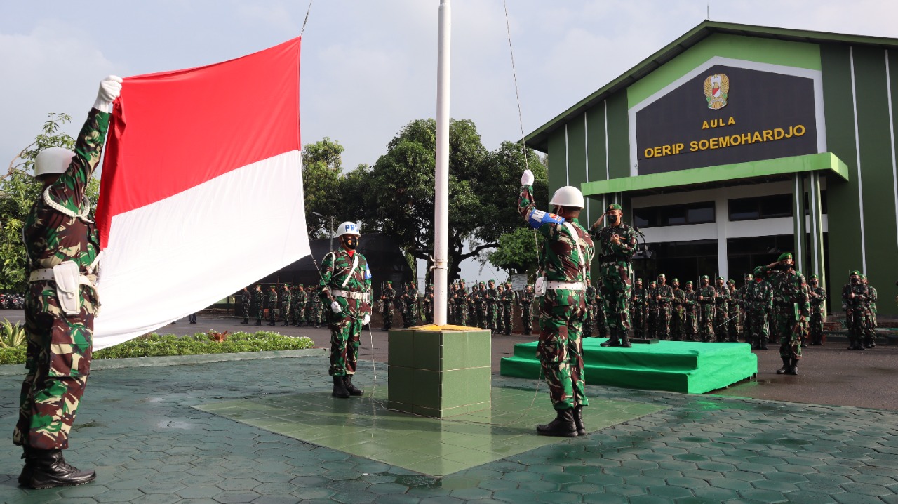 Kodim Pemalang Gelar Upacara Bulanan,  17 Januari 2022