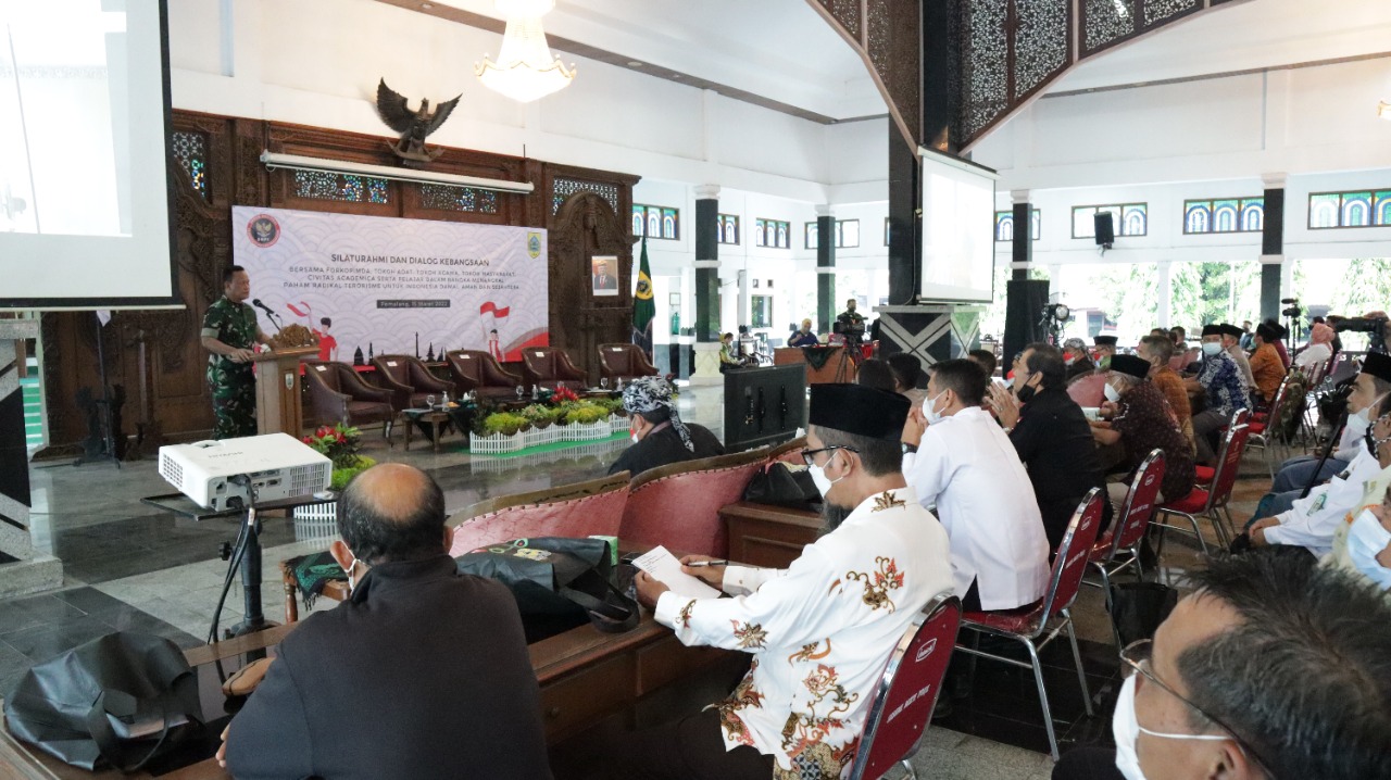 Dandim Pemalang Bersama Forkopimda Mengikuti Acara Silaturahmi dan Dialog Kebangsaan