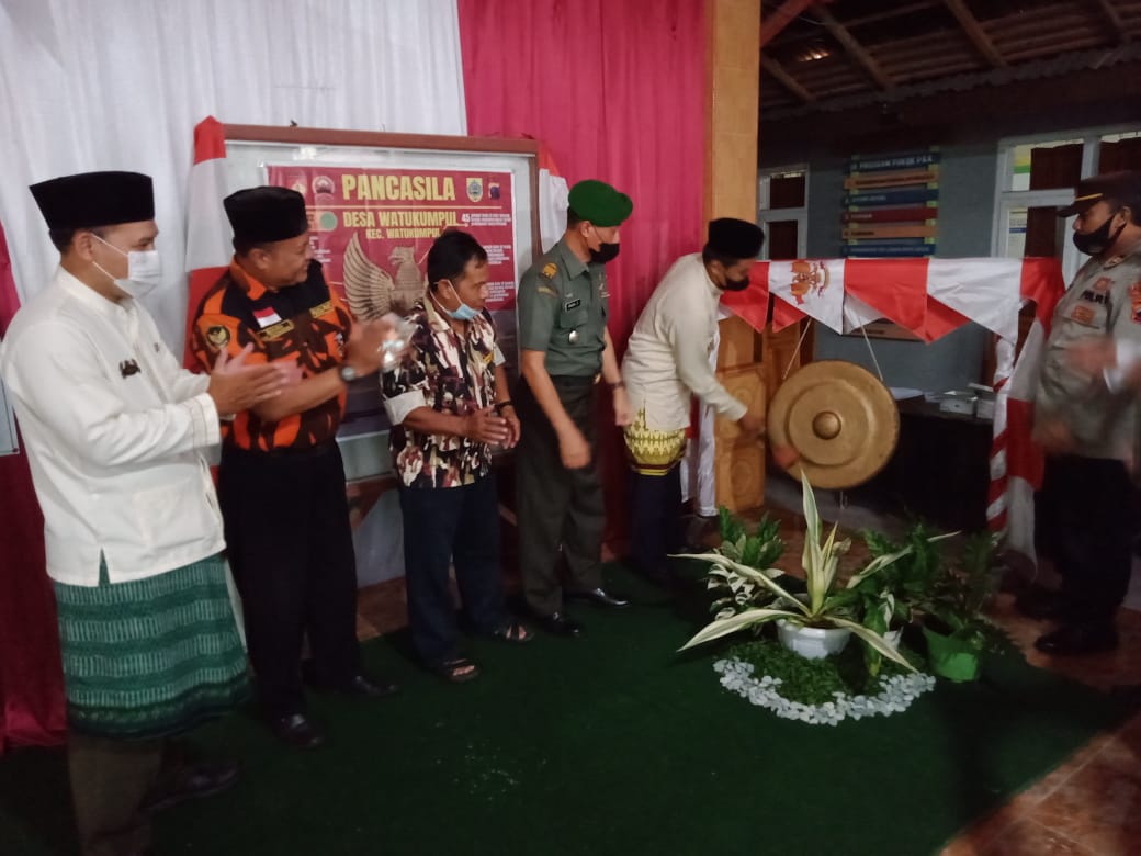 Desa Watukumpul di Canangkan Sebagai Kampung Pancasila oleh Camat bersama Danramil dan Kapolsek