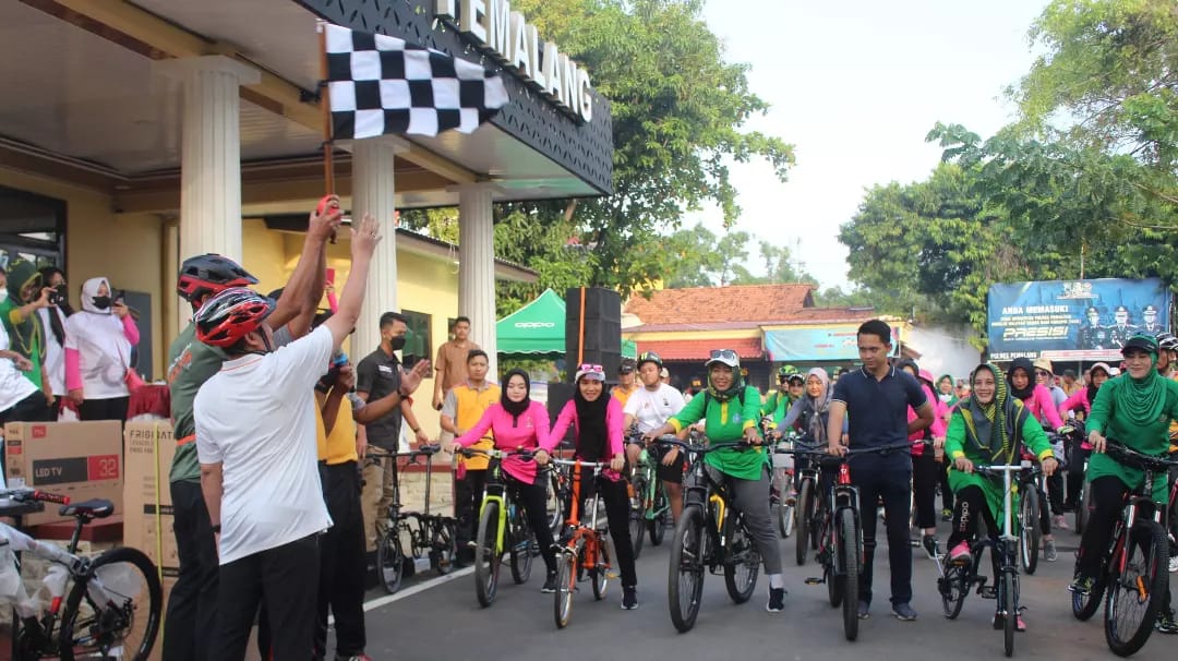 Dandim Pemalang Ikuti Sepeda Santai dan Lomba Memasak Nasi Goreng dalam Rangka HUT Bhayangkara ke – 76.