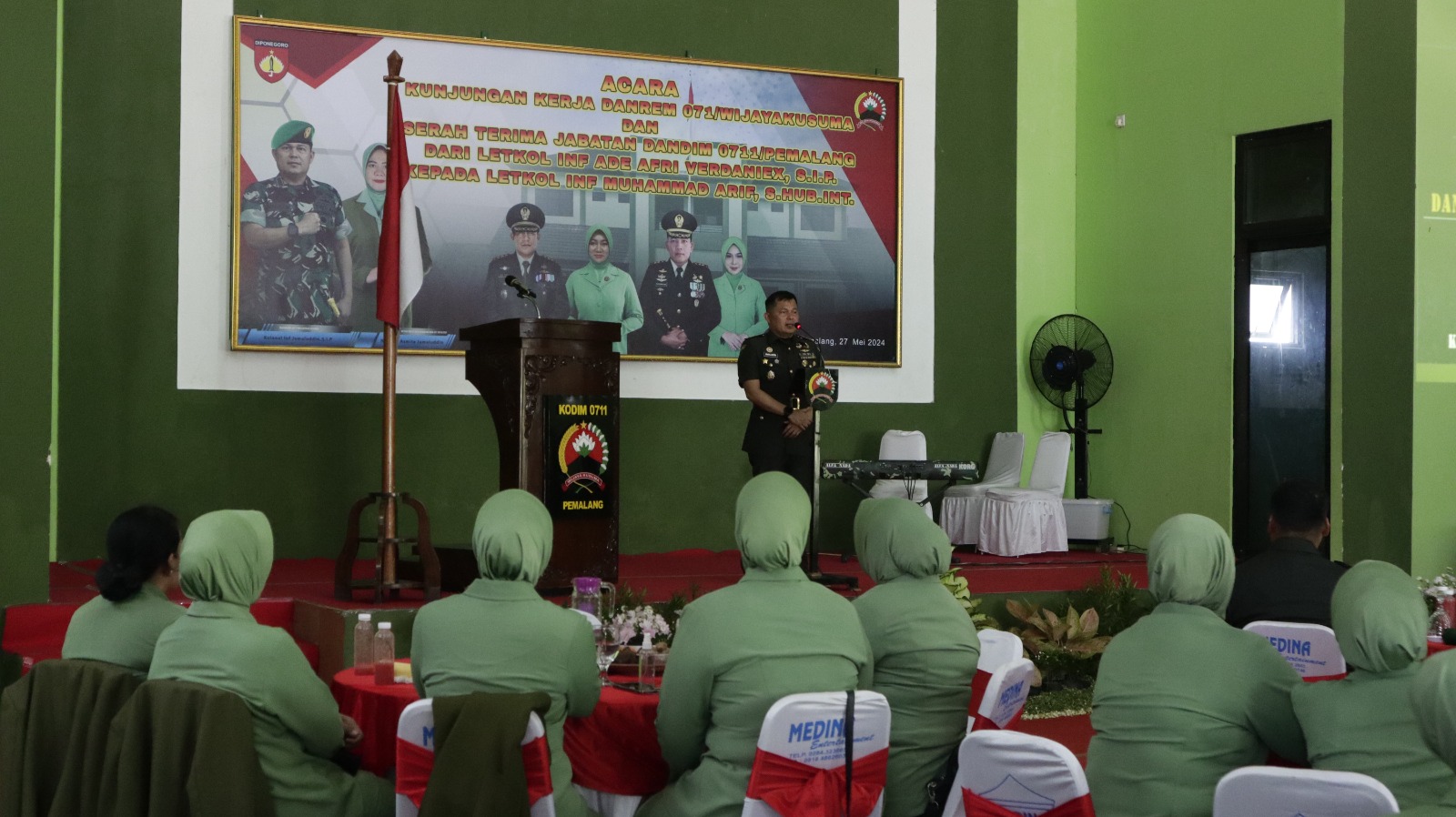 Danrem 071/Wijayakusuma Berikan Pengarahan Kepada Prajurit, ASN dan Persit Kodim Pemalang