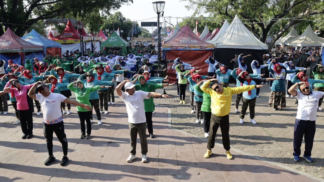 Kodim Pemalang Rayakan HUT TNI ke-79 dengan Senam Bersama Dan Lomba Mewarnai