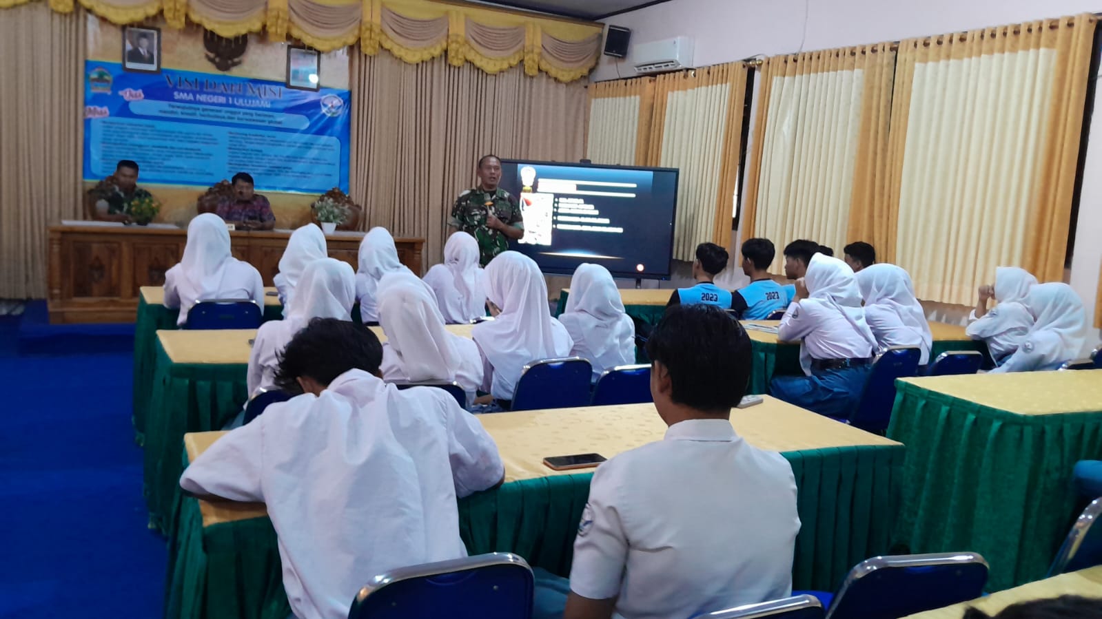 Koramil Ulujami Kodim Pemalang Laksanakan Kampanye Kreatif Penerimaan CABA dan CATA PK Gelombang I TA 2026