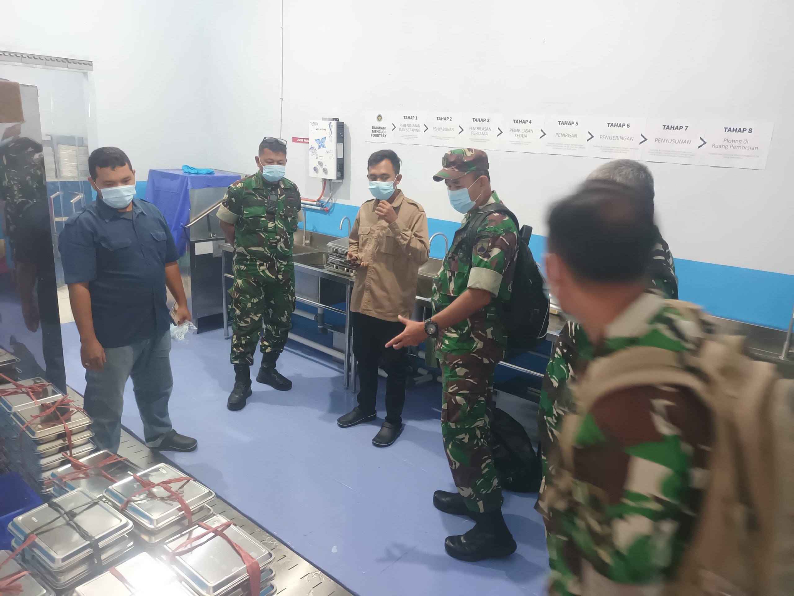 Kasdim 0711/Pemalang Monitoring Satuan Pelayanan Pemenuhan Gizi di Kecamatan Bantarbolang